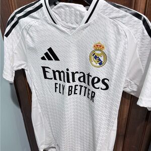 Adidas White Real H Soccer Jersey